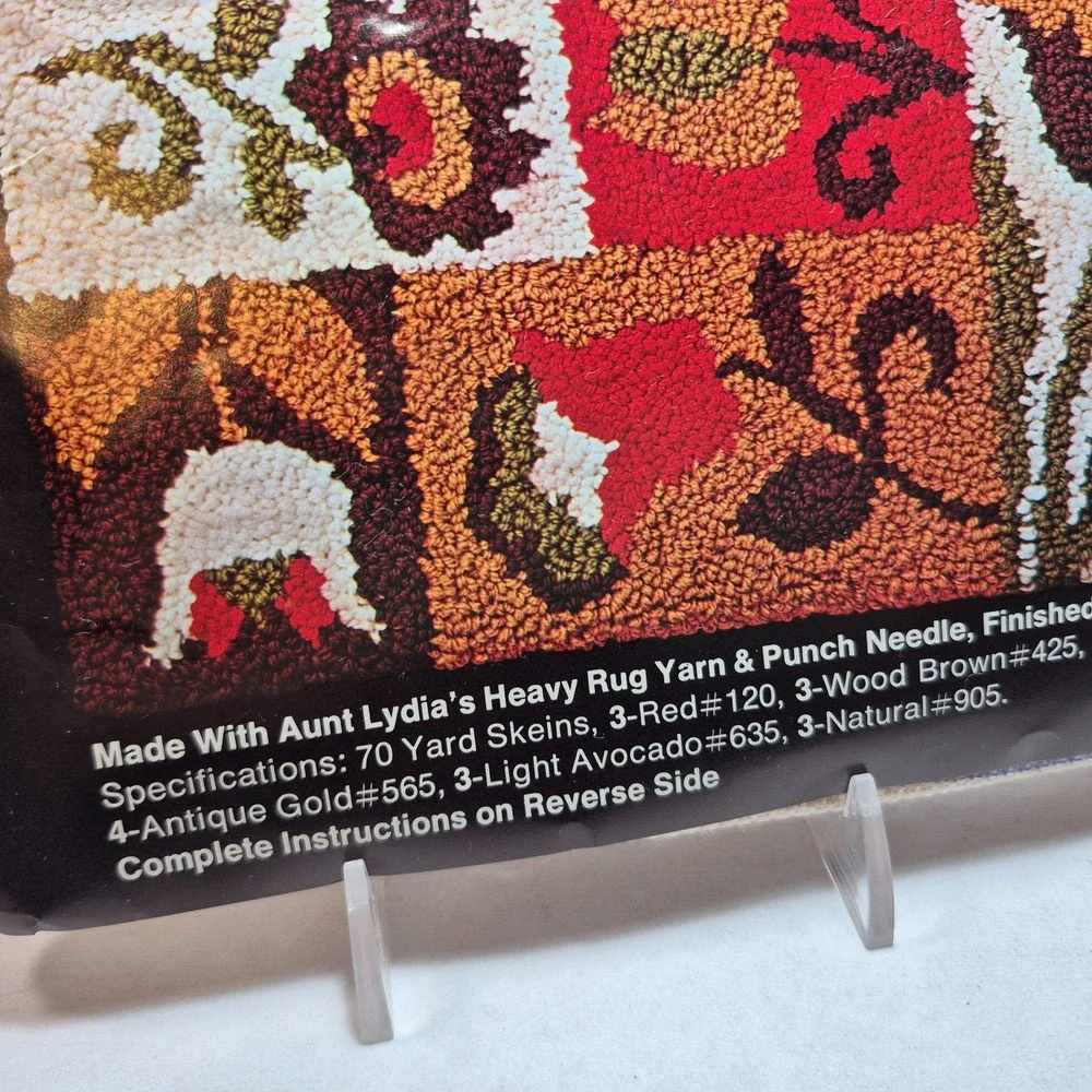 Aunt Lydia's PATCHWORK COLONIAL Printed Canvas Rug Pattern #204 OPEN BAG